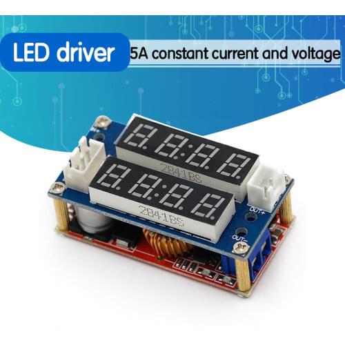5A Adjustable Power CC/CV Step-down Charge Module LED Driver Voltmeter Ammeter Constant current constant voltage