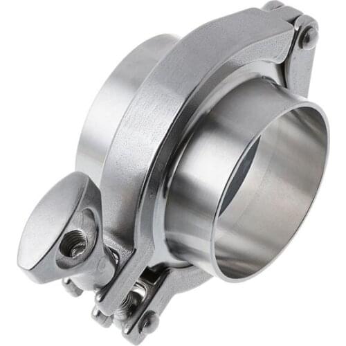 DN50 2" 304 Stainless Steel Sanitary Clamp Quick-connect Joint Sanitary Grade Chuck Quick-fit Joint Plumbing Pipe Ring Seal Set