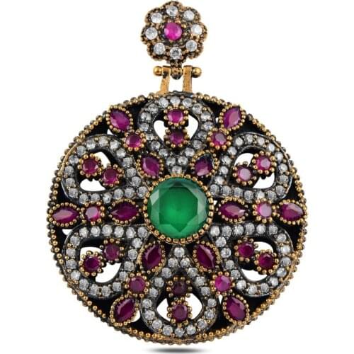 Silver 925 Sterling Zircon Cubic Zirconia Authentic Pendant