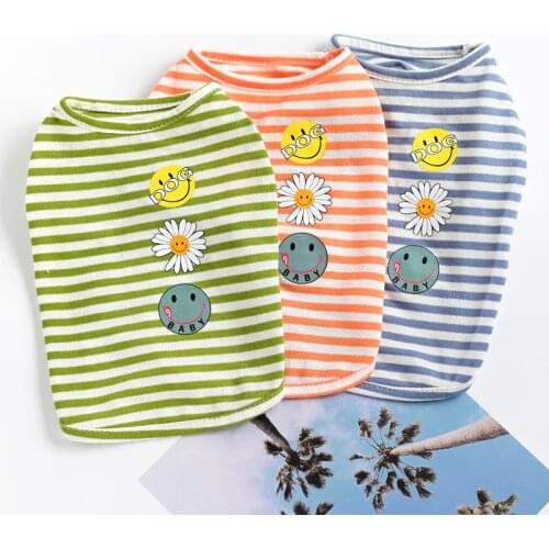 Dog Vest Clothes Spring Summer Pets Outfits Cooling Clothes for Small Dogs Pet T shirt Soft Puppy Dogs Clothes Shirts 093