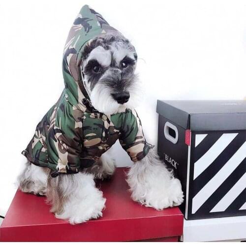 Reflective Strip Pet Dog Clothes for Small Dogs Clothing French Bulldog Waterproof Hoodies WindProof Camouflage Raincoat PC1598