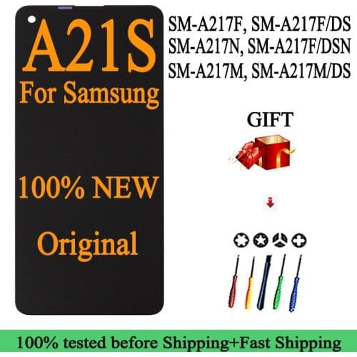 100% New Original LCD For Samsung Galaxy A21s A217 LCD Touch Screen Digitizer LCD For Samsung A21s LCD SM-A217F/DS Display