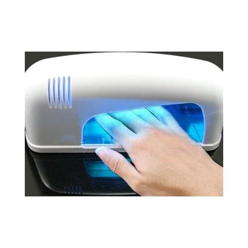 220V 9W White Nail Art UV Gel Curing Lamp Dryer Light NAIL UV LAMP 9W NAIL MACHINE EU plug