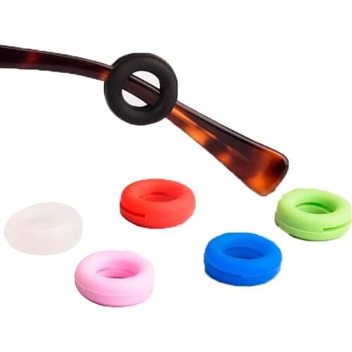 4pcs=2 Pairs Silicone Eyeglass Tips Sleeve Retainer Anti-slip Holder Elastic Comfort Glasses Ear Hook Glasses Leg Accessories