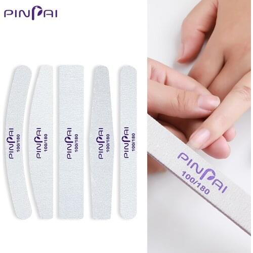 5 Pcs/Set Nail Files 100/180 Sanding Buffer Block Double Side Nail Art Tips UV Gel Polish Buffing File Pedicure Manicure Tools