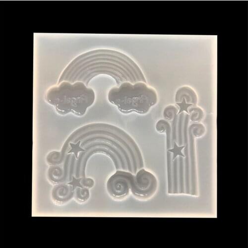 8*1CM DIY Sugar Craft Cake Vintage Petal Rainbow Cake Silicone Mold Fondant Mold Cake Decorating Tools Gum Paste Mold