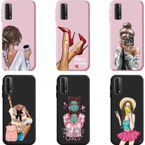 For Huawei P Smart 2021 Case Cute Baby Fashion Girls Soft Silicone Cover Phone Case For Huawei P Smart 2021 PPA-LX1 6.67" Coque
