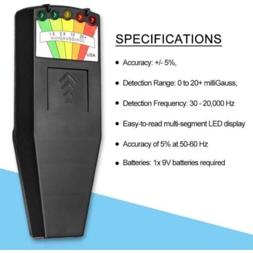 LCD Digital Handheld EMF Meter Electromagnetic Radiation Detectors Dosimeter Tester for electric field radiation magnetic field