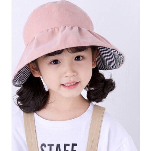 Childrens Empty Top Hat 2-7 Years Old Boys And Girls Big Visor Summer Thin Section Sunscreen Sun Hat