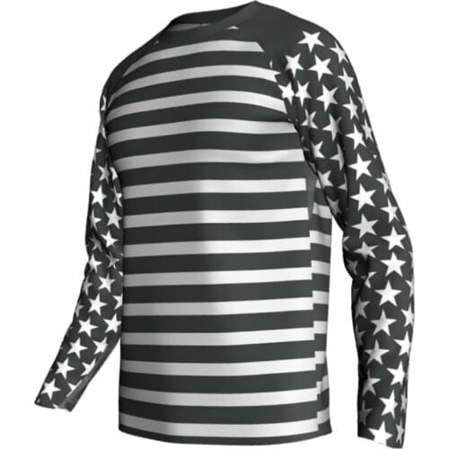 MTB Quick dry breathable Motocross Jersey Ciclismo DH Downhill Road Mountain MX Bike Shirt Long Sleeve 2 Classic Style Clothing