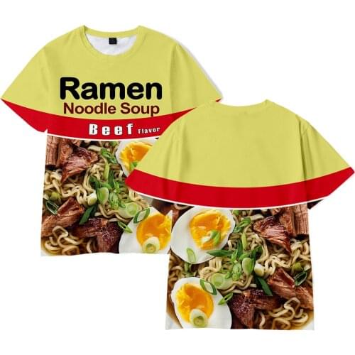 Summer 3D Japanese Ramen T-shirt Men Women Tops Fashion Kids t shirts Casual Boys Girls Short sleeve Hip Hop Cool t-shirt