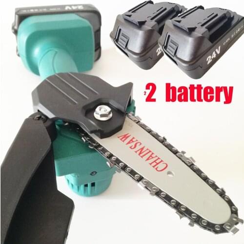 4-inch chainsaw blade and guide for 24V Lithium Battery Portable Electric Pruning Saw Rechargeable Electric Saws Woodworking