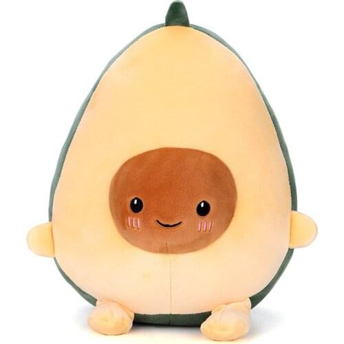25-70cm Cute Avocado Plush Toy Soft Baby Doll Cartoon Fruit Pillow Avocado Cushion kids Girls Christmas Birthday Gifts