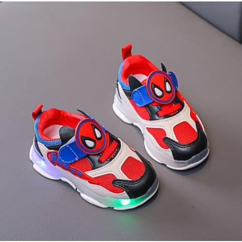 Fashion Cool Cute Baby Casual Shoes High Quality Spiderman Toddlers Sports Running Infant Tennis Excellent Girls Boys Shoes