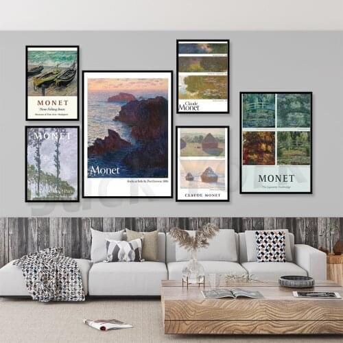 Water Lilies by Claude Monet printable wall art | fine art exhibition poster | digital download