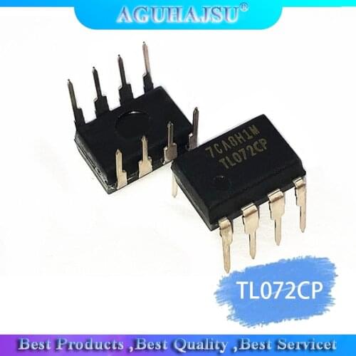 10PCS TL072CP DIP8 TL072 DIP TL072CN new Dual operational amplifier