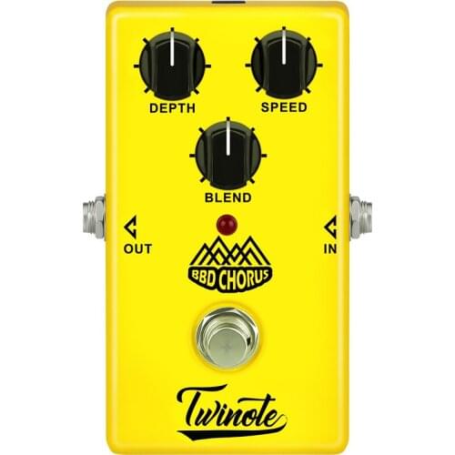 Twinote BBD CHORUS Guitar Effect Pedal Analog Chorus Effect Guitar Pedal Processsor Full Metal Shell True Bypass