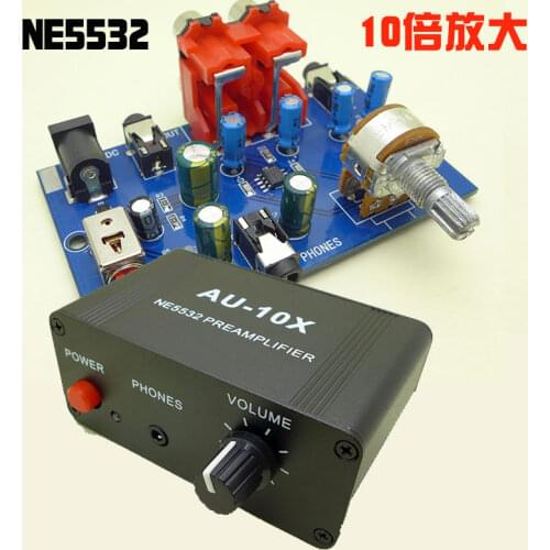 Audio Signal Pre-stage Sound Amplifier NE5532 Headphone Volume Amplifier Board Music Pre-gain Boost