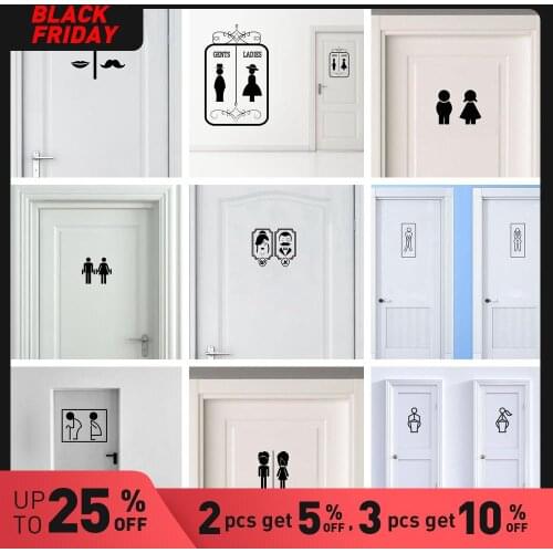 Wall Decal Toilet Removable Toilet Sticker Wall Art Decal Toilet Bathrooms Wall Stickers Wall Sticker Removable