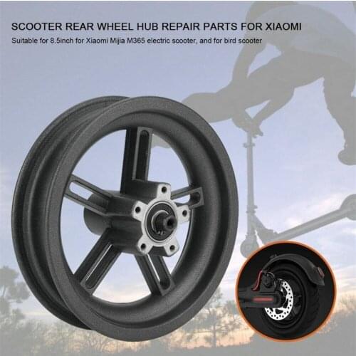 8.5 Inches Rear Wheel Hub Aluminum Alloy Wheel Hub for Xiaomi Mijia M365 Electric Scooter Repair Accessories Tire Damping Hub