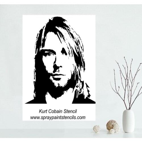 Custom Canvas Kurt Cobain Poster Art Decoration Poster Cloth Fabric Wall Poster Print Silk Fabric &QAZ98K