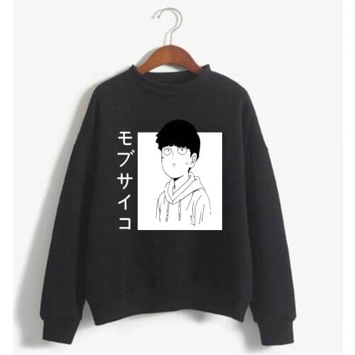 Anime Mob Psycho 100 Hoodie Men Graphic Anime Streetwear Cartoon Sweatshirt Sudadera Hombre
