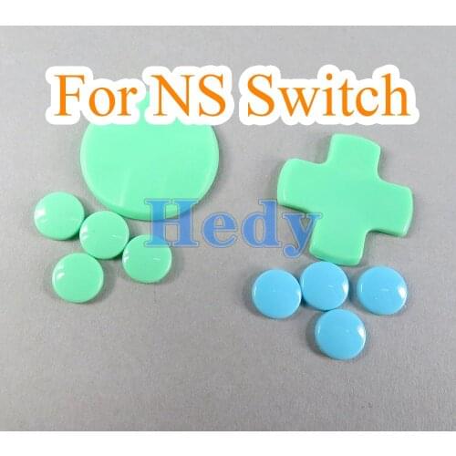 20sets D-pad Direction Key Cross ABXY Button Sticker Joystick Thumb Stick Grip Cap Cover For Nintendo Switch Joy con Skin Case