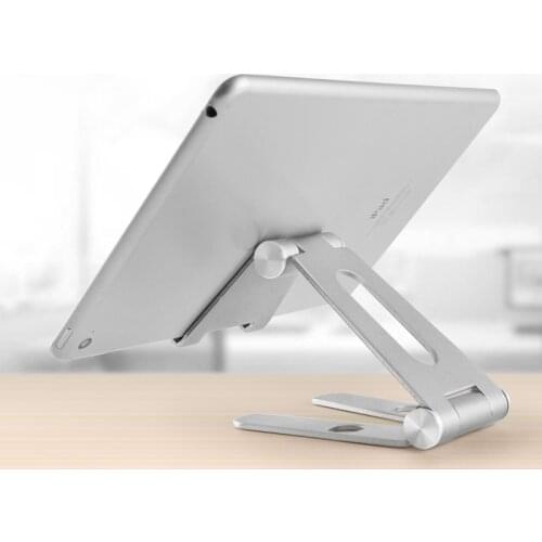 Aluminum Alloy Tablet Rotatable Holder for ipad Air mini 1/2/3/4 pro 9.7 10.5 12.9 Foldable Cell Phone Adjustable Stand Support
