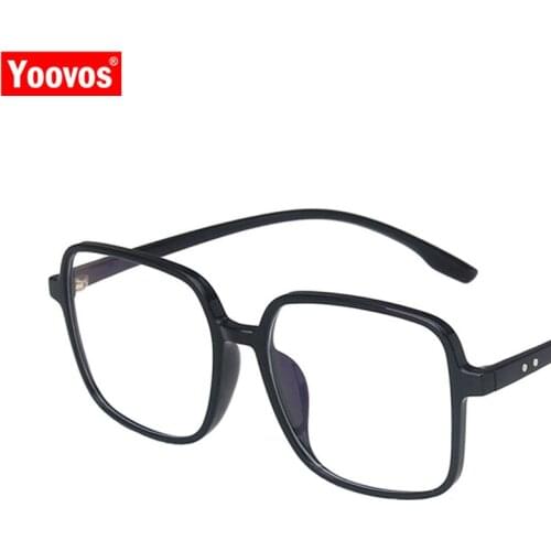 Yoovos TR90 Glasses Frame Women Retro Eyeglasses Frame Women Square Eyewear Optical Brand Glasses For Women Transparent Okulary