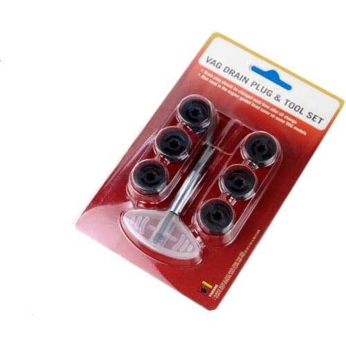 Oil Change Replace For Au-di V-w Se-at Sko-da V-A-G Nylon Oil Drain Sump Plug Key Set