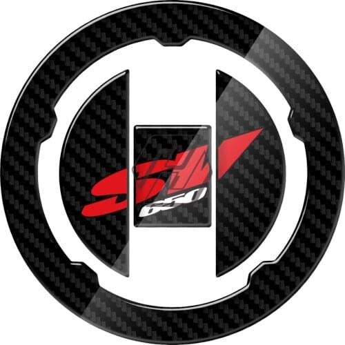 3D Carbon-look Motorcycle Fuel Gas Cap Protector Decals Case for Suzuki SV650 SV650A SV650S SV 650 2003-2009