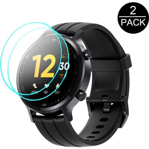 2pcs for Realme Watch S Smart Watch 2.5D 9H Screen Clear Full Coverage Protector Anti-Scratch Protective Glass Films