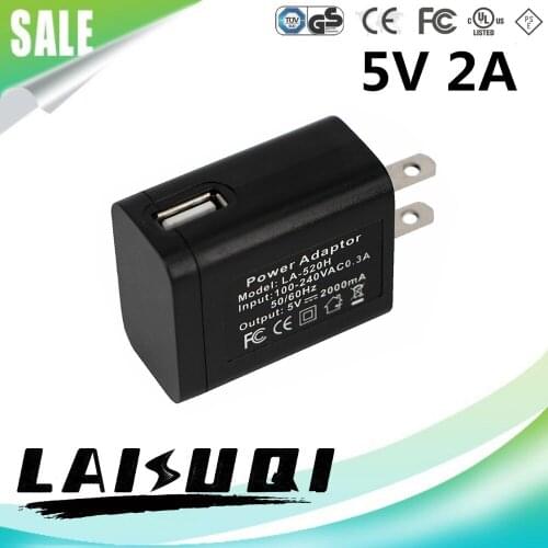 1pcs 5V 2A USB AC/DC Power Adapter US Plug Charger 5V2A Supply for Phone Tablet PC MID Other LAISUQI new hot sale