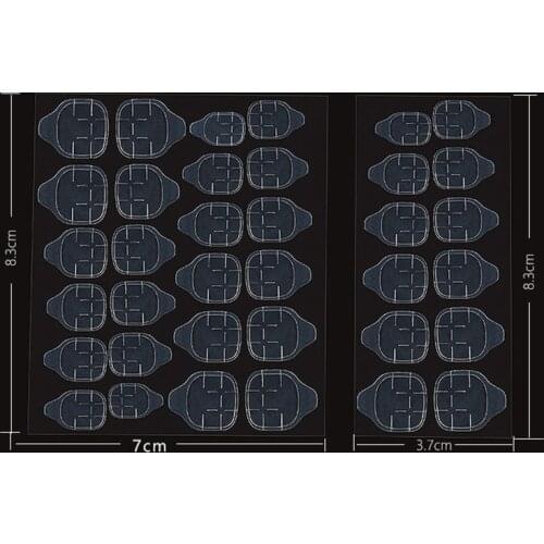 12/24 Pcs/lot Double Sided Clear Nail Adhesive Gel Women Nail Art Tool Fake Nails Tools Press On Nails