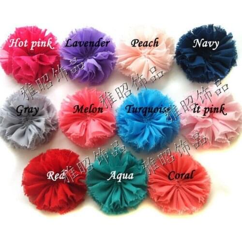 2013baby Chiffon Shabby Flowers rose flowers TOP for b aby from our store 50pcs