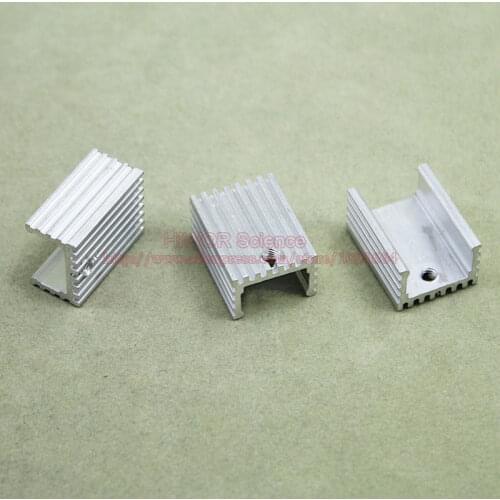 200pcs Aluminum Heat Sink Heatsink Radiator 20mm*15mm*10mm For integrated circuit IC TO-220 MOS Power Transistor