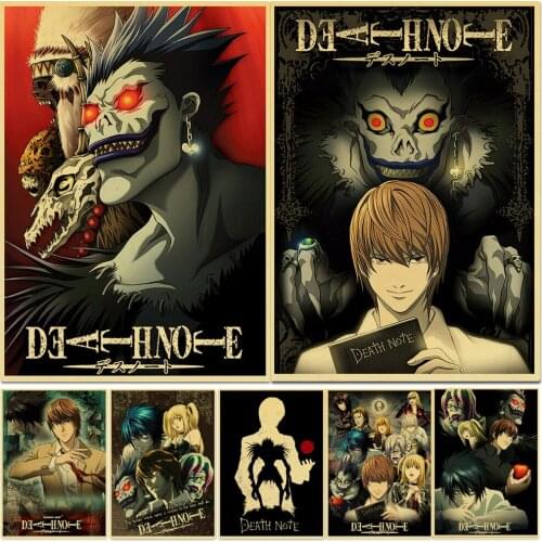 Anime Comic Poster Death Note Wall Art Canvas Painting Nordic Posters and Prints Home Decoration Pictures for Living Room Decor