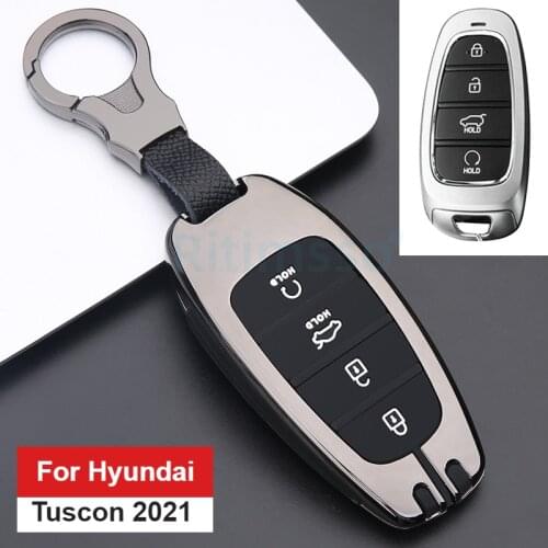 Car Key Case 3 4 Buttons Smart Keyless Entry Remote Control Fobs Protector Cover for Hyundai Sonata Nexo Tuscon 2019 2020 2021