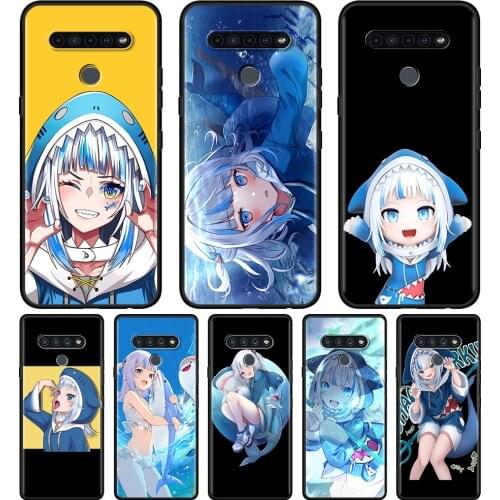 Fundas Phone case For LG K71 K61 K52 K51S K50 K41S K40S K40 K42 G8 G7 G6 ThinQ shell Cover Gawr Gura Hololive Anime Girl