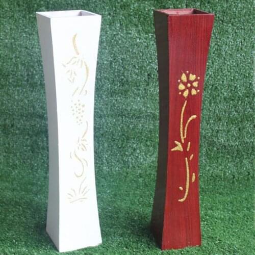 Wooden Vase Living Room Floor Decoration Flower Barrel Home Furnishing High 60cm Wood Vase Arrangement Crafts ZA6147