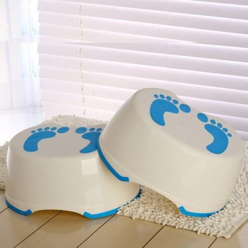 Children bathroom stool slip-resistant step pads anti-skid headblock foot pedal steps bath stair toilet stool