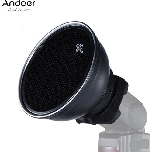 Andoer 5.9" (15cm) Silver Beauty Dish Diffuser Honeycomb for Neewer Canon Nikon Photography On-camera Flash Speedlite Speedlight