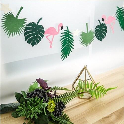 Flamingo And Pineapple Banner Bunting Summer Party Birthday Photo Prop Tropical Party Hawaiian Bundles Decor Holiday Banners
