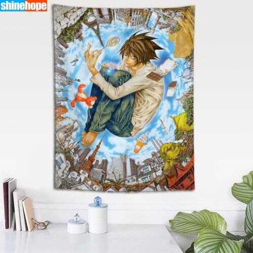 Death Note Tapestry Mandala Wall Hanging Wall Tapestry Psychedelic Farmhouse Decor Dorm Room Wall Carpet Wall Blanket