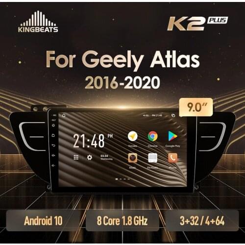 KingBeats Android 10 Octa-Core head unit HU 4G in Dash Car Radio Multimedia Video Player Navigation GPS For Geely Atlas NL-3 2016 - 2020 no dvd 2 din Double Din Android Car Stereo 2din
