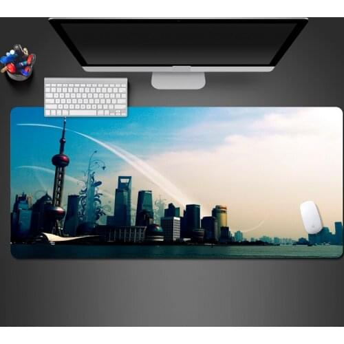Beautiful Modern City Mouse Pad High Quality Rubber Lock Gamer Computer Keyboard Mouse Mat Wot PC Gaming Mouse Pad To Gamer