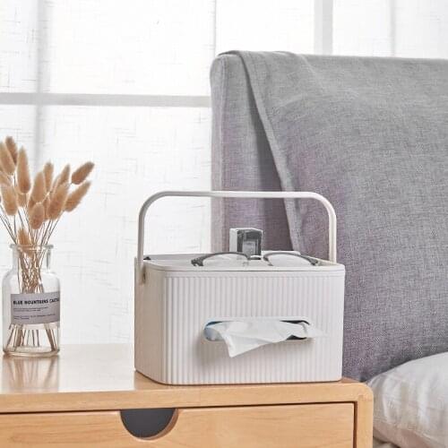 Creative Tissue Storage Box Portable Debris Remote Control Coffee Table Desktop Finishing Boxes