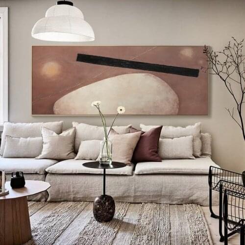 Minimalist Art Handmade Abstract painting Large Wall Art Original Art on Canvas Modern Art Living Room Home Decor Brown Art A
