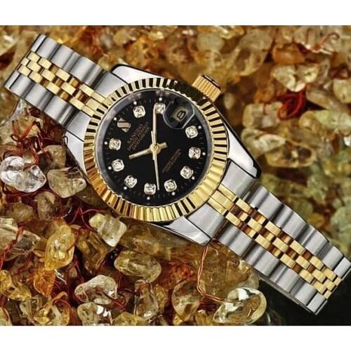 37mm SANGDO Automatic Self-Wind movement High quality 2018 new fashion Mechanical watches Auto Date Mens watch S44AD