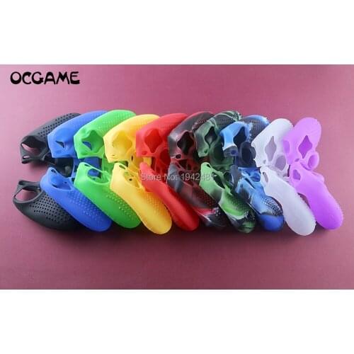 OCGAME Soft Silicone Protection Case Rubber Skin Non-slip Cover Case for PS4 Wireless Controller